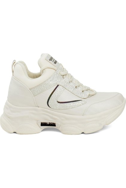 24k302 Model Orthopedic High Sole Beige Women's Walking Shoes
