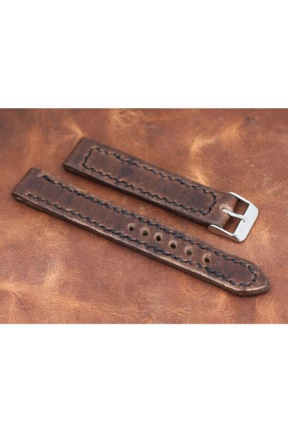 Alpnil Genuine Leather Handmade Watch Band 16,18,20,22,24 Mm Optional