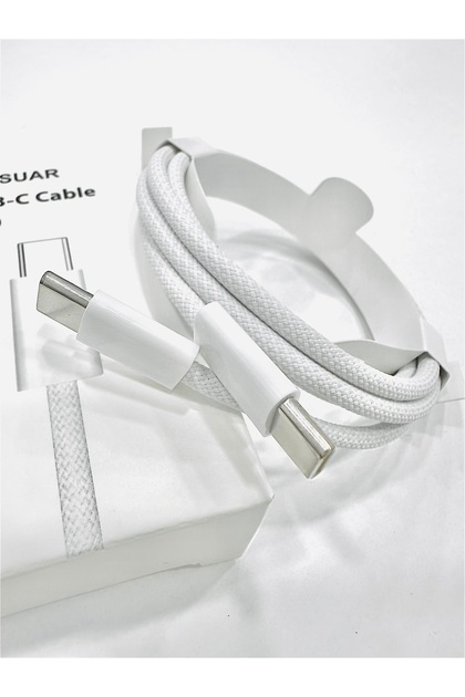 Iphone USB-C To USB-C 20w 1 Metre Hızlı Şarj Kopmaz Örgü Kablo Iphone 15-15promax-16-16promax-16plus