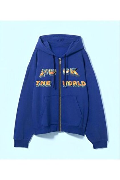 MAYDAY CULTURE Sonic Mavi Regular Fit Düz Kesim Unisex Ceket