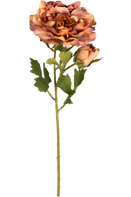 Yapay Çiçek, Şakayık, Tomurcuklu, Turuncu - 60 cm