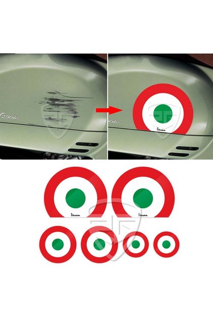 İtalya Bayrağı Motorsiklet Sticker Etiket PIAGGIO VESPA GTS GTV LX LXV SPRINT 50 125 150 200 250 30