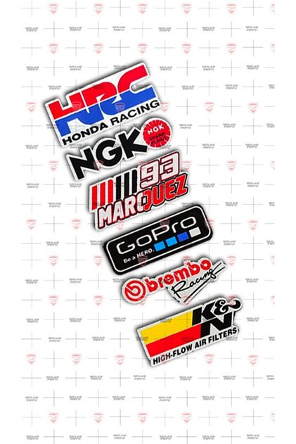 6'lı Reflektif Sticker Set