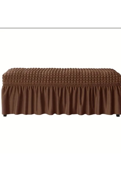 -Bench Pouf Cover -Flexible Elastic Washable Pouf Cover
