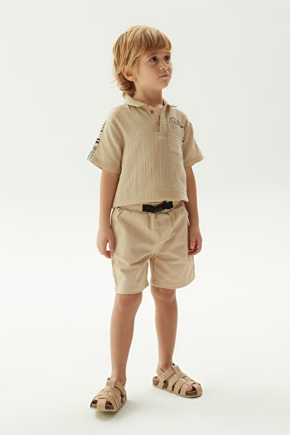BG Store Boy Beige Shorts