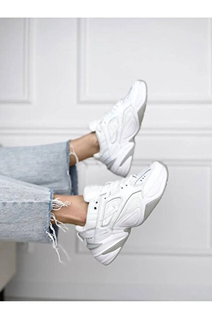 nike tekno white silver