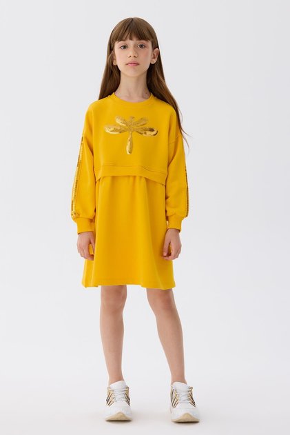 Bg Store Girls Mustard Dress