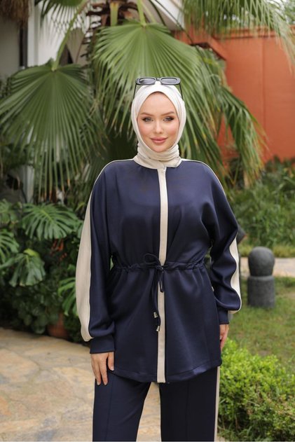 Women's Double Tracksuit Set with Summer Zipper