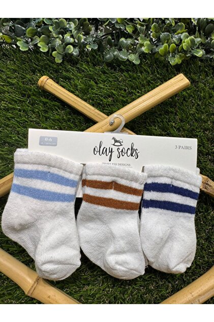Baby 0-6 Months College Socks Minilloppoo
