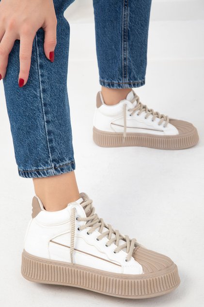 Weißer Damen-Sneaker 19950
