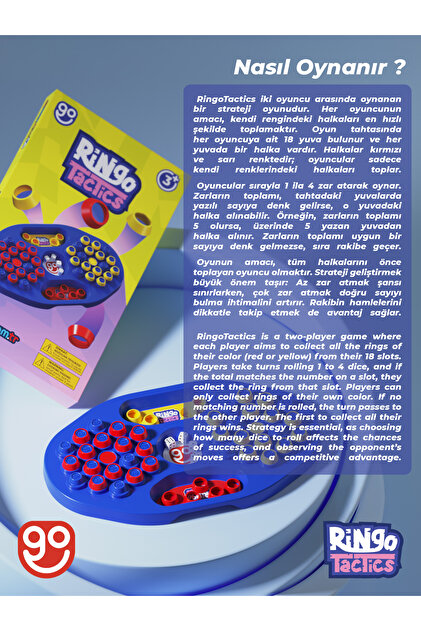Go Toys Ringo Tactics Basit Toplama İşlemi Geliştirici Eğlence