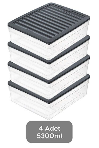 Meleni Home 4'lü Derin Buzdolabı Organizer Set Düzenleyici Saklama