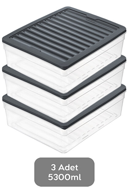 Meleni Home 3'lü Derin Mikrodalga Uyumlu Organizer Set Düzenleyici