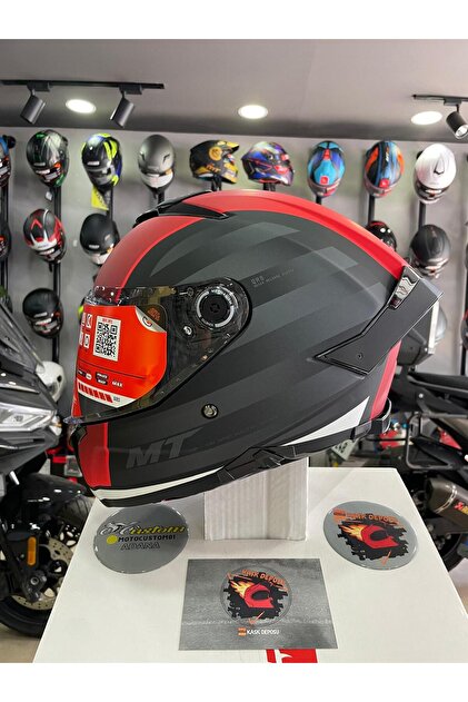 MT Thunder 4 SV Treads B5 Full Face Kırmızı Kapalı Kask - Fiyatı