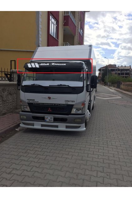 MİTSUBİSHİ TEMSA F839 859 ÖN CAM GÜNEŞLİĞİ MİKA PARLAK SİYAH
