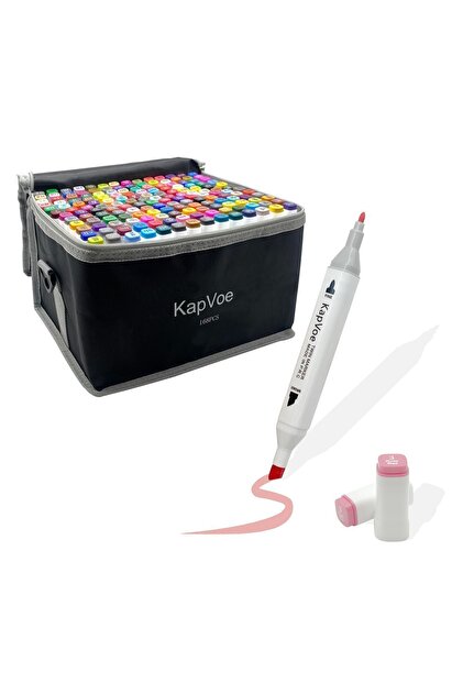 KAPVOE 168'li Çift Uçlu Touch Marker Art Tasarım Kurecolor Twin