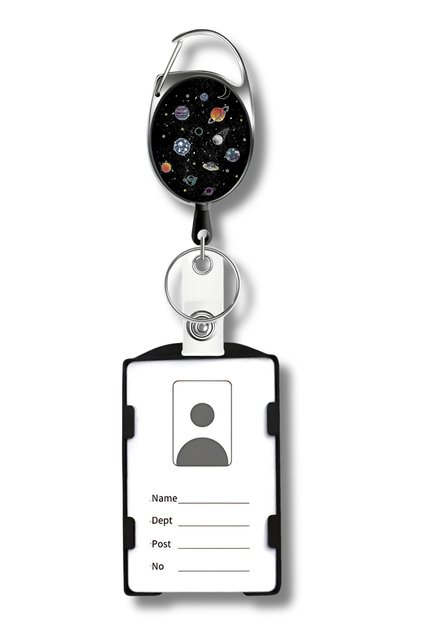 Planets Space Universe Premium Steel Case Yoyo Collar Card Holder