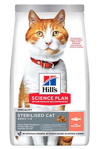 Hill's Sterilised Somon Balıklı Kısırlaştırılmış Kedi Maması 3kg
