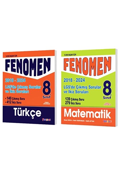 Fenomen Yayıncılık FENOMEN YAYINLARI 8. SINIF LGS Türkçe +
