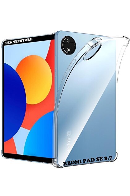 TEKNETSTORE Xiaomi Redmi Pad Se 8.7 inç Kılıf Şeffaf Köşe Korumalı