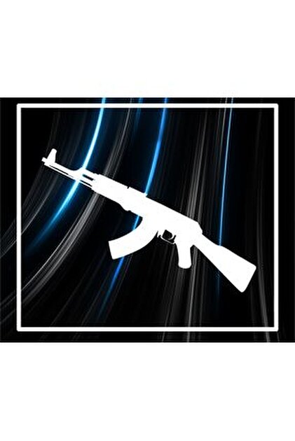 Banxtre Araba-Motor için Beyaz Renk AK-47 Keleş Kalaşnikof Sticker