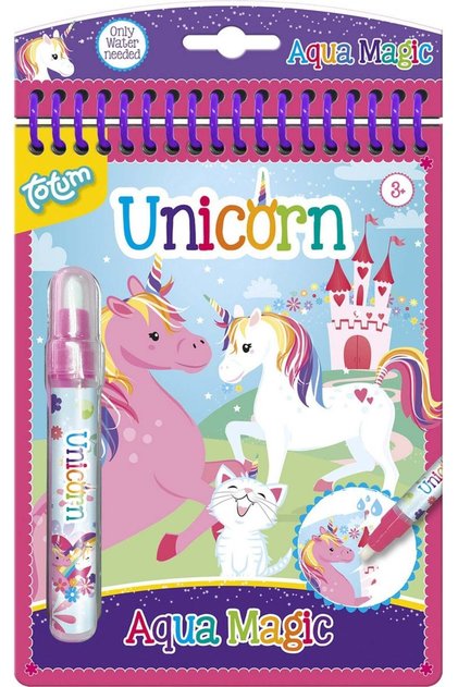 Set creativ, pictură magică cu apă, unicorni