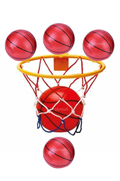 【正規品】Bibiy. ROSETTE BORDER TOP abnturk 4 Adet Top Hediye Ile Kapıya Duvara Monte 24cm Basketbol