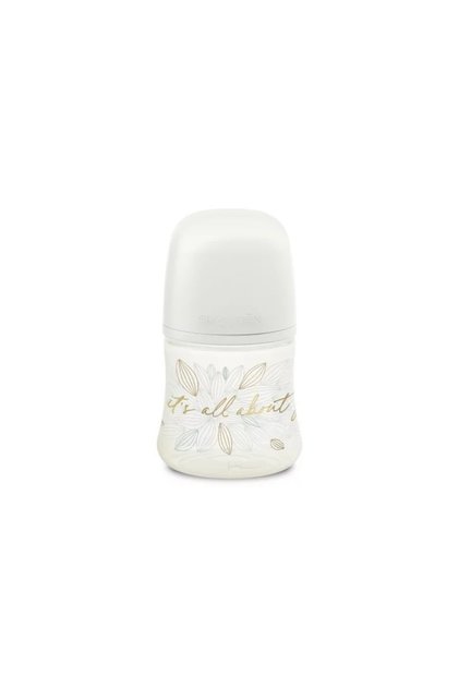 Μπιμπερό 150 ml φυσιολογική θηλή SX Pro αργής ροής Γκρι Χρυσό Premium