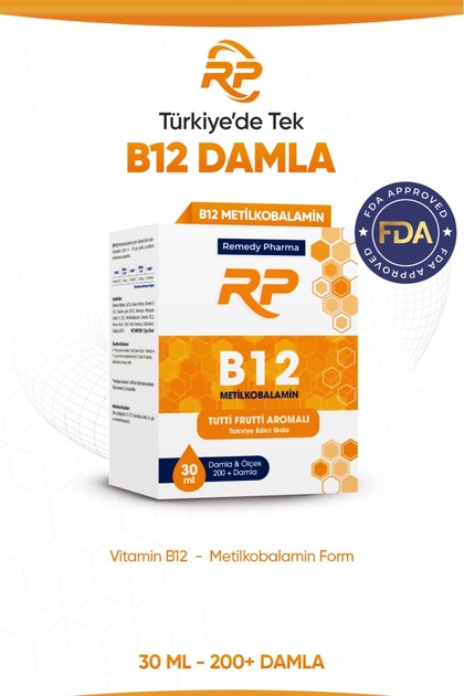 Rp B12 Metilkobalamin Takviye Edici Damla