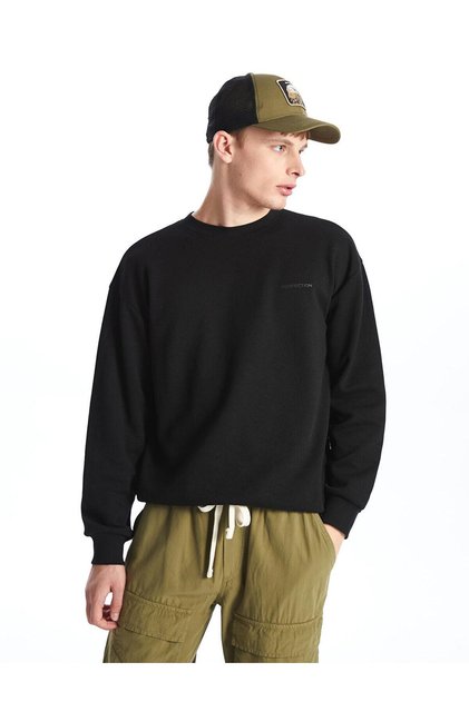 Xside Crew Neck Long Sleeve Printed Men's Sweatshirt (W4)