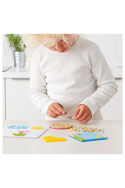Beads and Molds Colorful (for Children over 6 Years Old) 13000 Pieces of Beads 4 Pieces of Mold Set