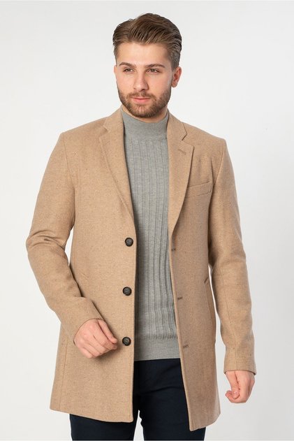 Abrantes Slim Fit 1754 Palton din bumbac Bej