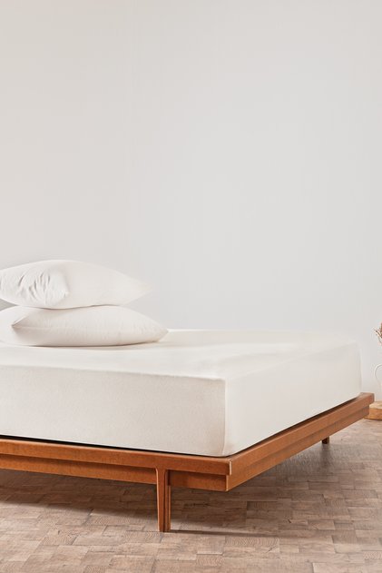 Feel Combed Cotton Elastic Sheet - Cream