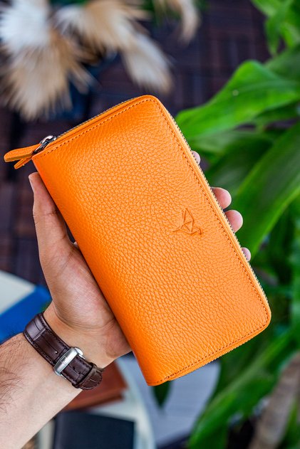 Orleans Genuine Leather Handbag with Phone Compartment Wallet Card Holder