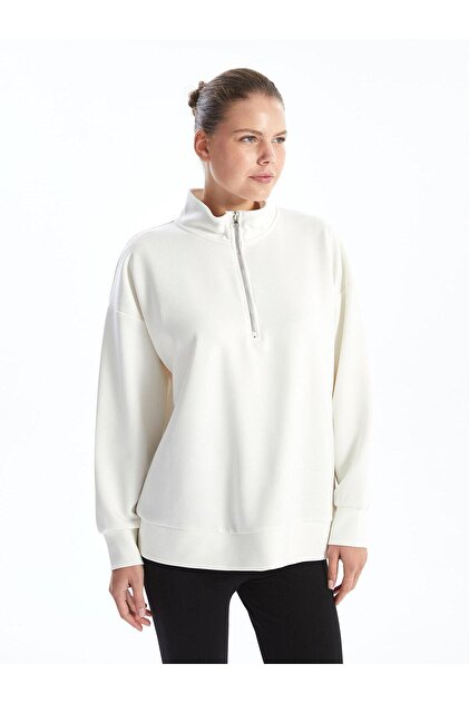 16.kubutsuki様 LC Waikiki LCW Comfort Dik Yaka Kadın Sweatshirt Tunik - Fiyatı