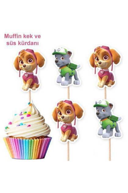 Paw Patrol Skye& Rocky Shaped Toothpick (10 PCS)