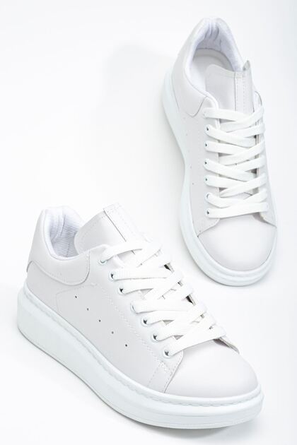 Fersatie White Women's Sneaker Casual Shoes