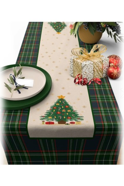 Christmas Themed Digital Printed Runner Cover Christmas 40X140 cm