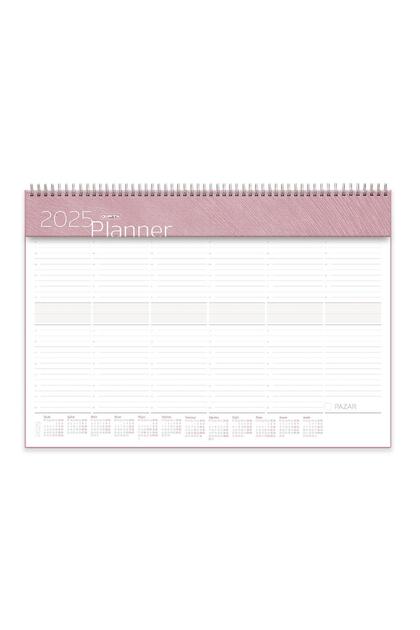 2025 252-Smk Globe Spiral 40X28 Desktop Planner (Without Date-Wheck) 54 Pages Ajnd