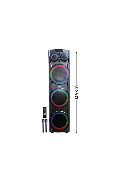 BTS サノク Sunix 100w Çift Mikrofonlu Ve Kumandalı Parti Boy Bluetooth