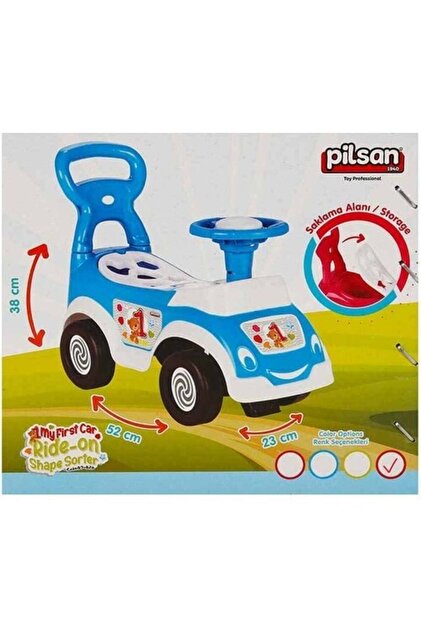 PİLSAN Pilsan Bultaklı Ilk Arabam Pembe - Bebek Yürüme Yardımcısı
