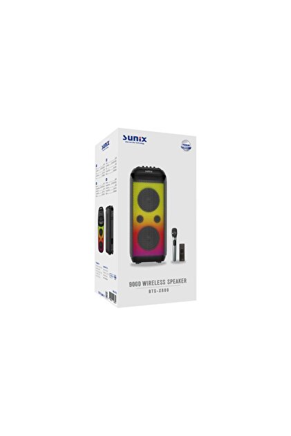 Sunix 120w 9000 Mah Su Geçirmez Çift Mikrofonlu Bluetooth Hoparlör