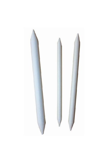 Powder Pastel Dispenser Paper Pen Set (paper Stump-tortillion) 3 Pieces