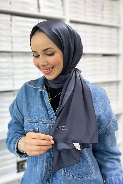 Kristal Şal - Düz Renk - 3030100-974 - Antrasit