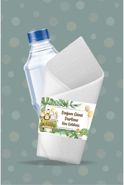 Safari Party Themed Napkin Wrap 16pcs