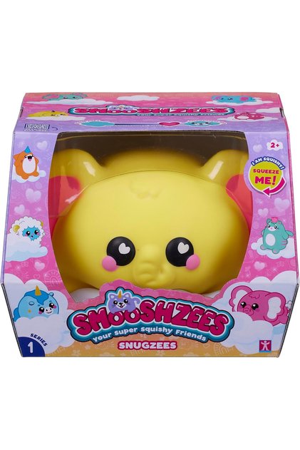 Snugzees, Custard, Yellow Elephant, Collectable Characters, Supersoft, Cuddly and Squishy