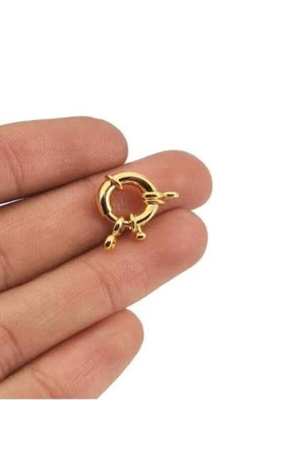 15 Mm Gemici Kilidi , Altın Kaplama , Altın Takma Aparatı