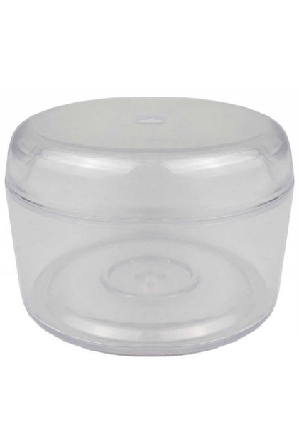 20 Pieces Box Acrylic Round 5,4X3,5 cm Transparent-