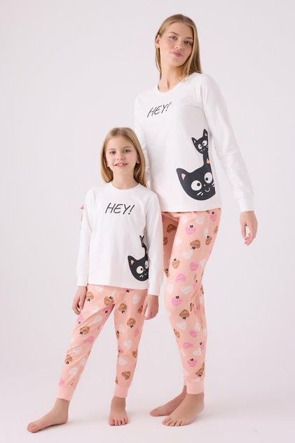 Mother and Daughter Pajama Set, Single Jersey Woven (Sold Individually)