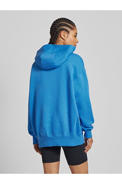 Nike Sportswear Phoenix Fleece Oversized Pullover Hoodie Mavi
